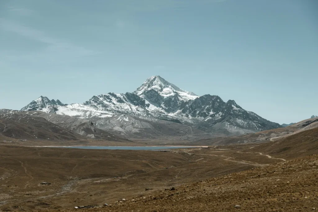 Huayna Potosi Mountain Ice Travel View